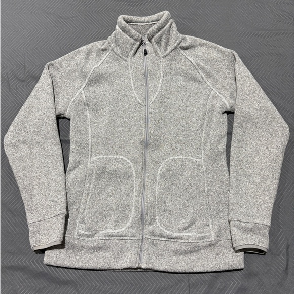 The North Face Tops - The North Face Women’s Heather Gray Fleece Jacket Full Zip Size S